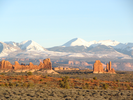 La Sal mountains from pullout