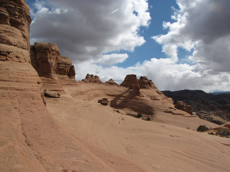 Delicate Arch in the distance