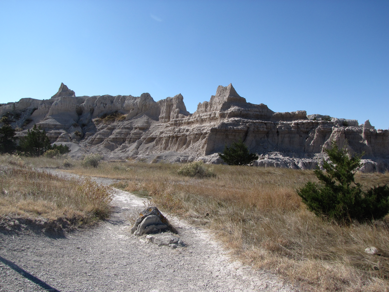 Trail heading into the badlands