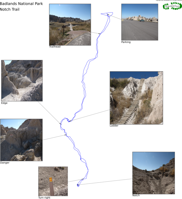 Trail map - Notch Trail