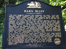 Barn Bluff sign