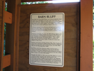 Barn bluff history sign