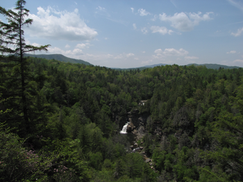 Linnville Falls from the farthest overlook