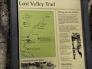 Lost Valley Trail sign
