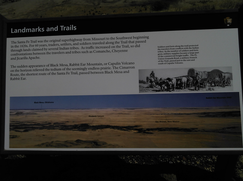 Landmarks and Trails sign