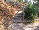 Stairs along the return trail