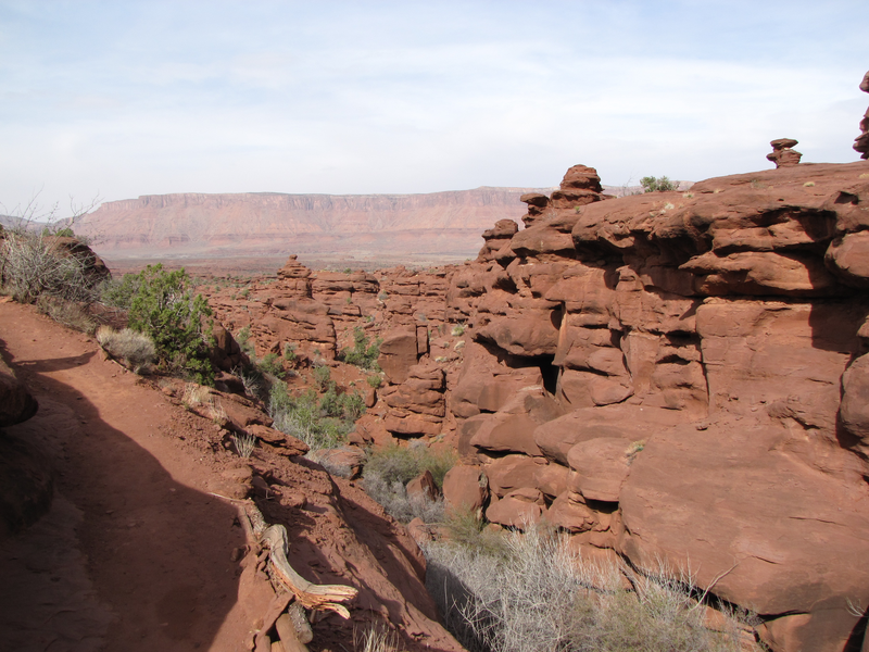 Trail along a canyon