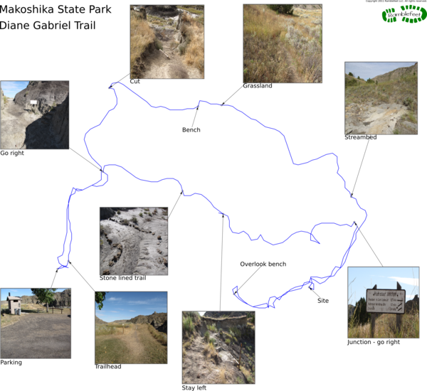 Trail map - Diane Gabriel Trail