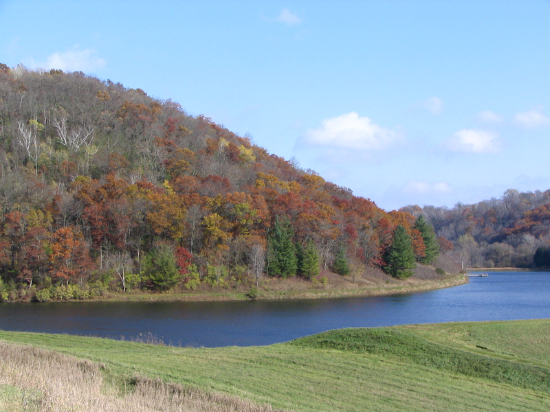Fall view from the dam