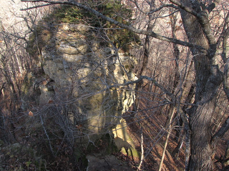 Huge rock outcropping